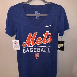 Women's New York Mets Nike Royal V-Neck Shirt